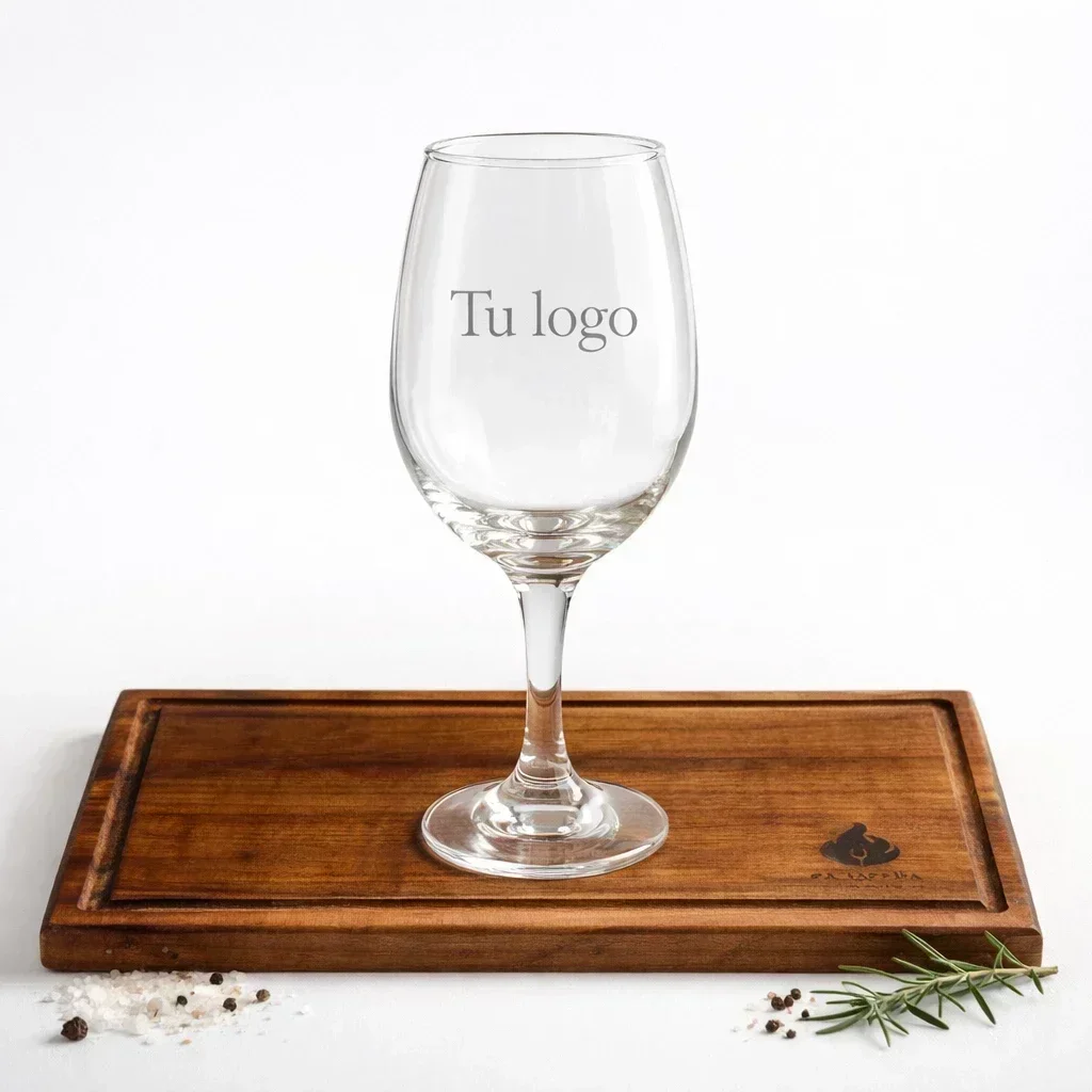 Copa de vidrio personalizada