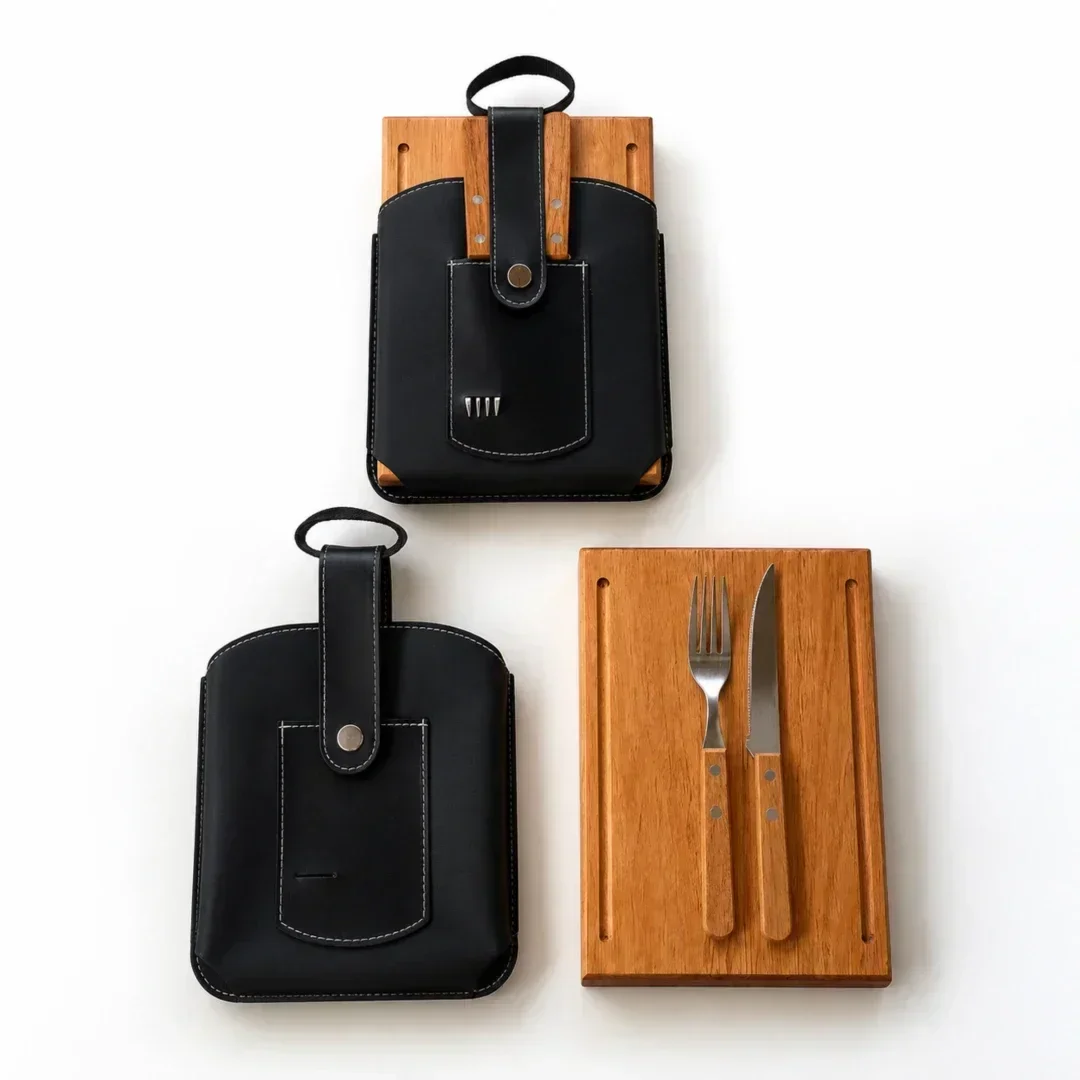 Set de asado con funda