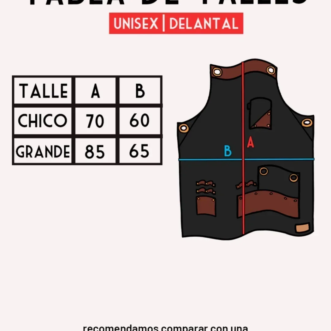 Delantal Troyano Negro Gabardina