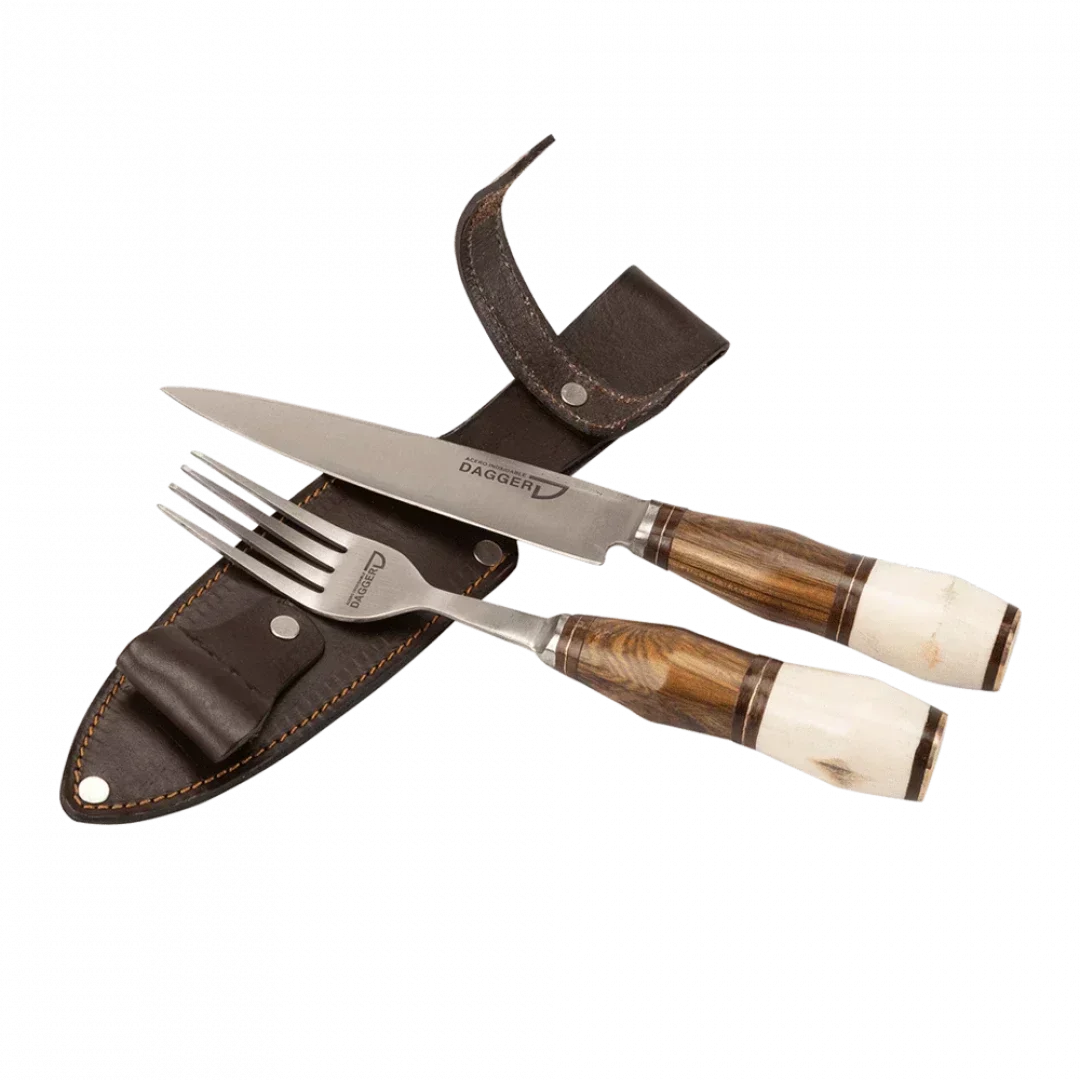 JUEGO DE PICNIC CABO COMBINADO HUESO Y MADERA